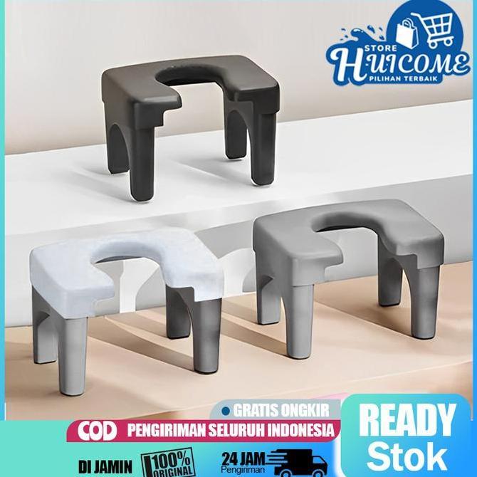 Huicome Kursi Toilet Jongkok Kamar Mandi kloset jongkok flush kursi toilet dudu Hitam k kursi jongko