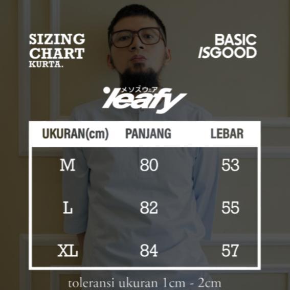 FAST DELIVERY Kurta Leafy NR-325 | Baju Kurta Lengan 3/4 Bahan Baby Kanvas / Pakaian Muslim / Atasan