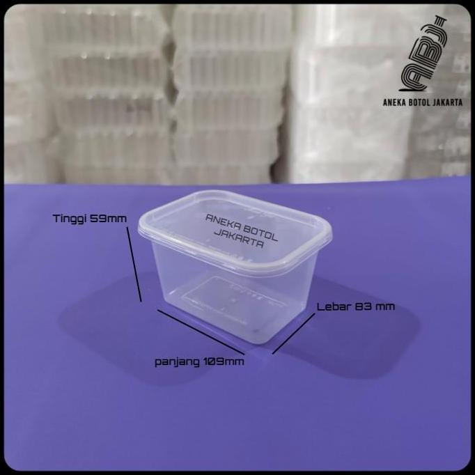 Thinwall victory rectangle 300ml / wadah plastik persegi panjang 300ml