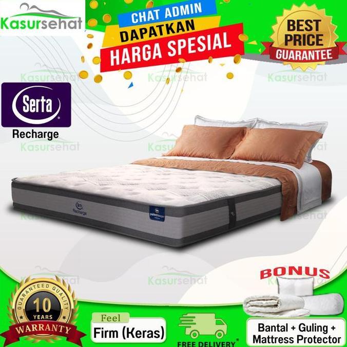 Terlaris Serta Kasur Springbed Recharge - Pocket Spring - Hanya Kasur - 120X200
