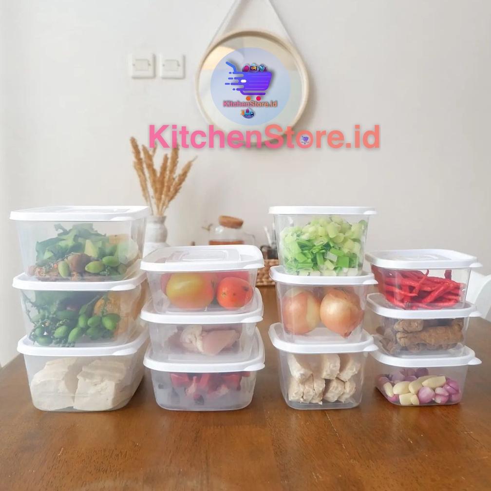 PROMO TERBARU FOOD KONTAINER TOPLES PLASTIK BENING KULKAS SET CALISTA RUMOI 12PCS TOPLES KULKAS TEMP