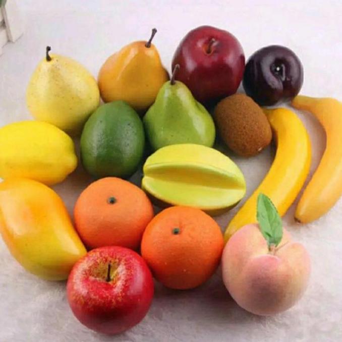 buah hias artifisial replika buah pajangan jus fruits artificial fruit