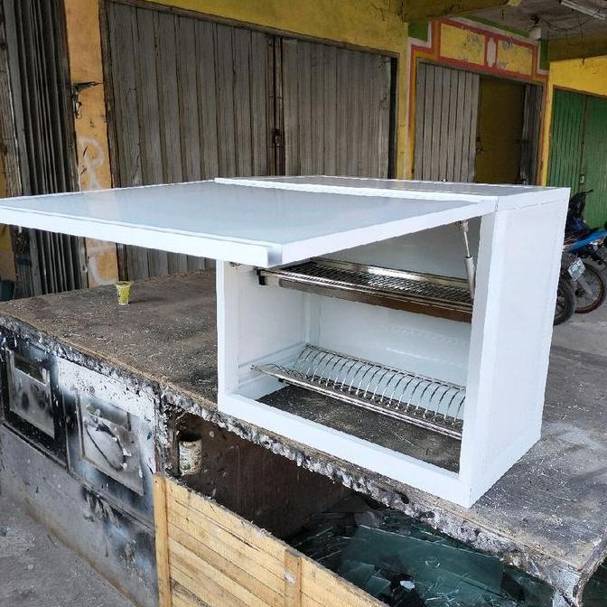 // LEMARI GANTUNG ALUMINIUM RAK PIRING KITCHEN SET ANTI KARAT - UKURAN T:60 P:70 L:40 - FURNITURE ''