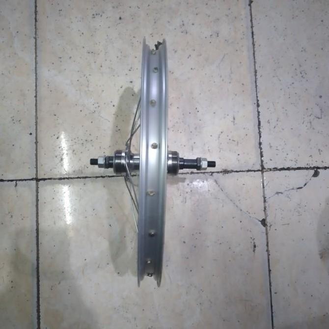 velg rims wheelset 16 inch alloy silver 20H sepeda anak bmx mini lipat