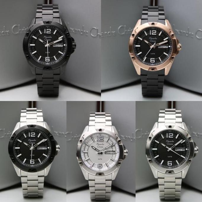 Jam Tangan Pria Alexandre Christie Ac 6518 / Ac6518 Stainless Original Garansi 1 Tahun
