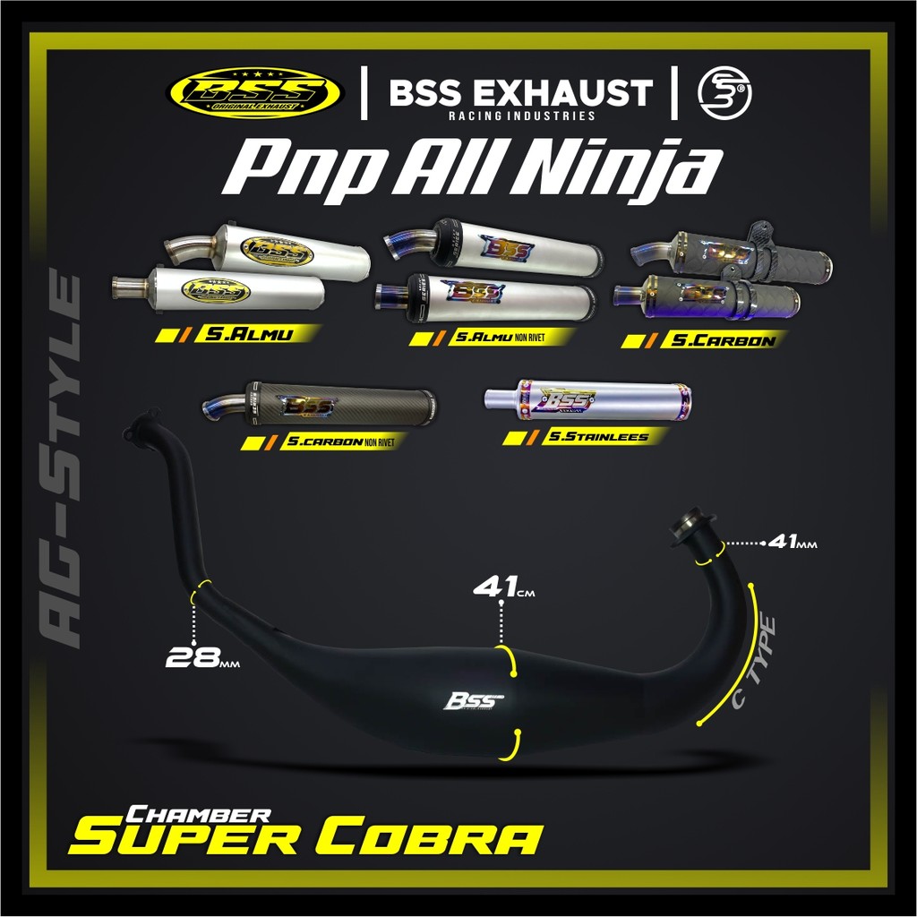 KNALPOT NINJA SUPER COBRA AG STYLE BSS EXHAUST