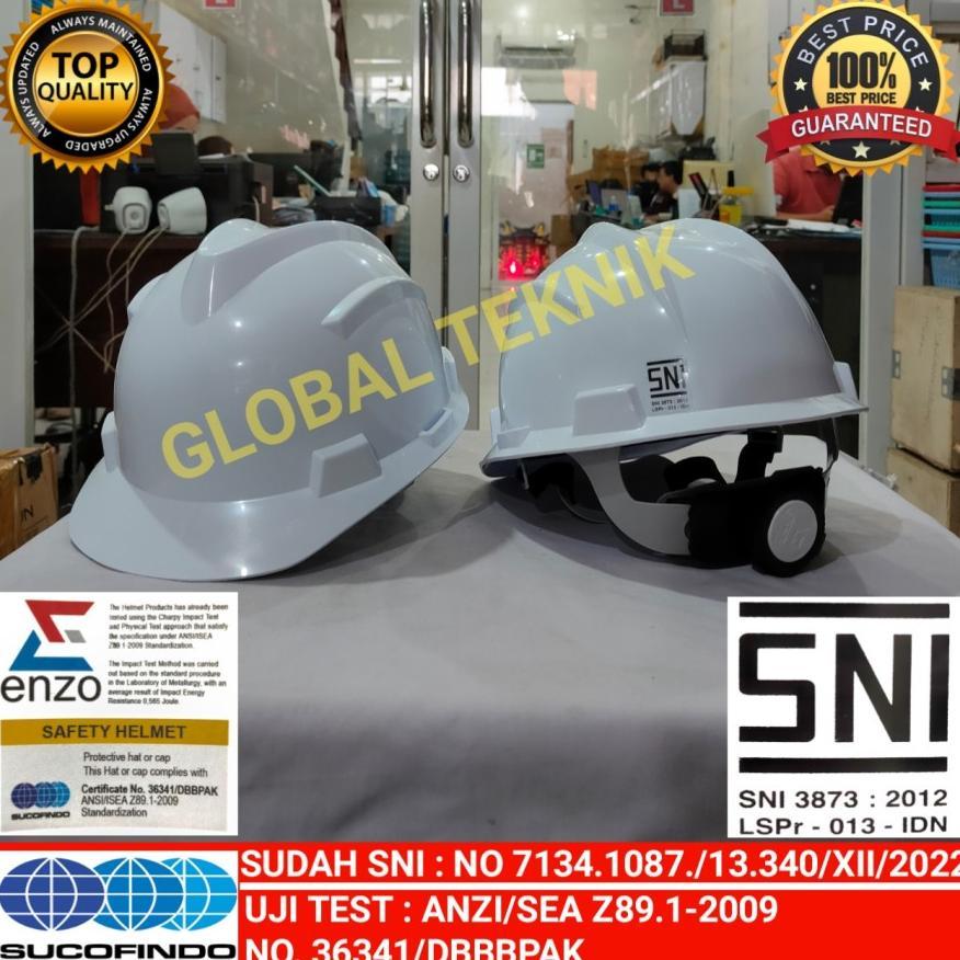 FREE ONGKIR HELM SAFETY FASTRACK PUTIH SNI HELM PROYEK MODEL PUTAR SNI HELM PROYEK FAST TRACK SNI HE