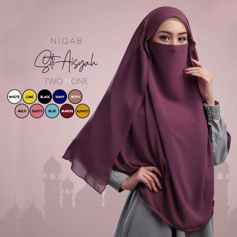 Official Khimar Jumbo Tiga Layer Kinari / Jilbab Syari / Jilbab Instan / Pastan / Vanilla Hijab / Gr