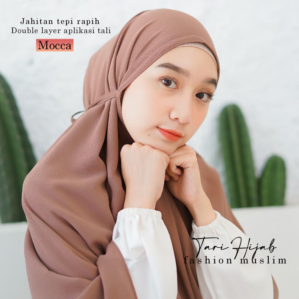 NEW ARRIVAL Hijab Khimar Syari Kayla Ceruty Babydoll Premium Dua Layer Non Ped Jilbab KEKINIAN