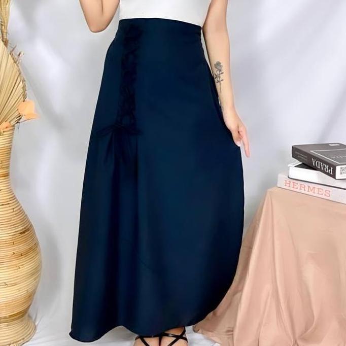 DF37 >> VAV - ROK AESTHETIC SIMPUL  / Alenaa skirt / Rok Serut Korean Style - NN