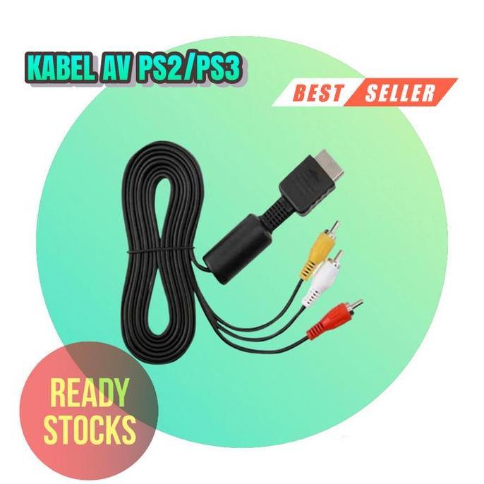 Kabel Av Rca ps2 dan ps3 Original