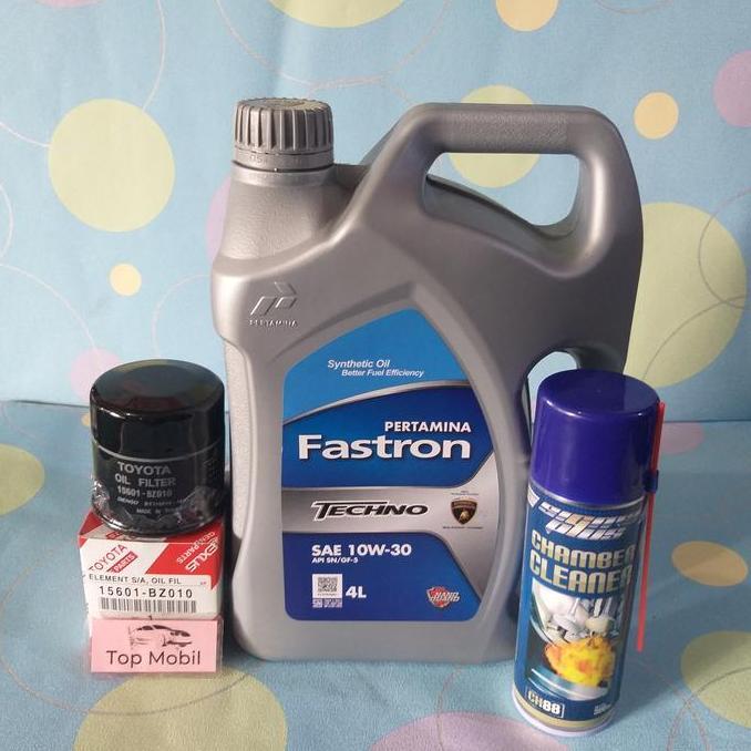 GOMOZSHOP Paket oli Fastron Techno 10W-30 Agya Ayla Taruna Feroza Cayla Sigra (3