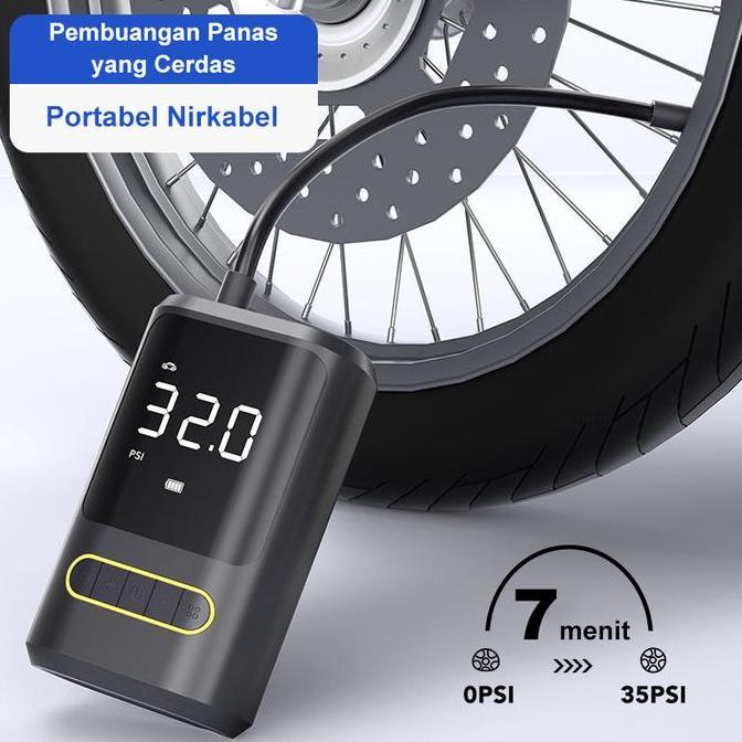 XARANA Pompa Ban Mobil Listrik Sepeda Portabel Mini Pompa Ban Mobil Genggam Pompa Udara Genggam