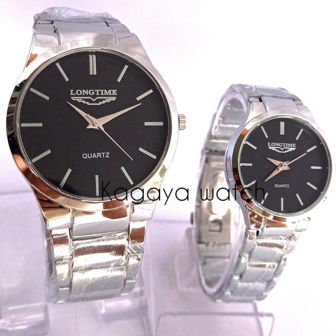 DR177 - Jam couple Terlaris,Jam Tangan Stainless Rantai Gold Murah Watches,Jam Pria Dan Wanita Warna