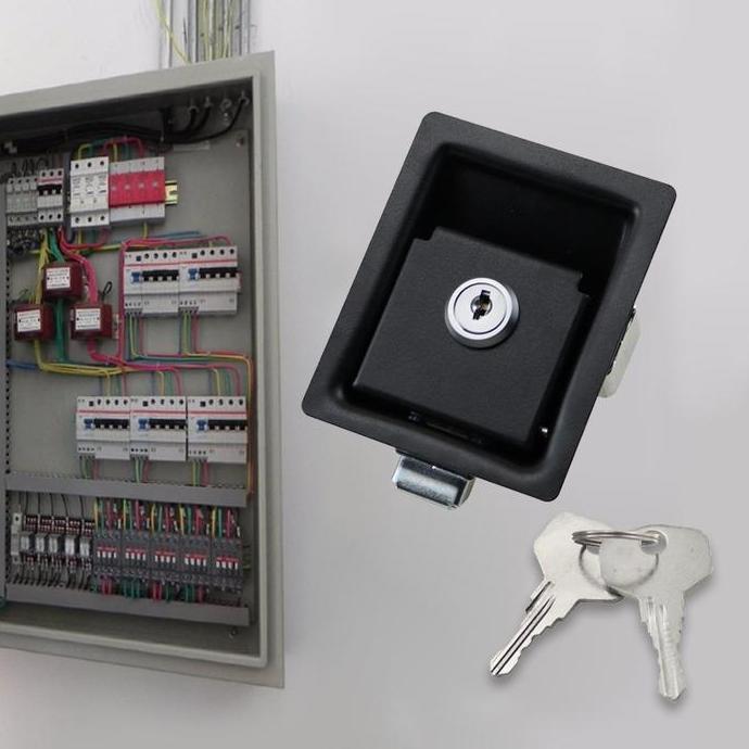 XARANA Door Lock Genset / Kunci Cargolock Hitam Besi Sedang Genset Panel / genset lock / padlock / k