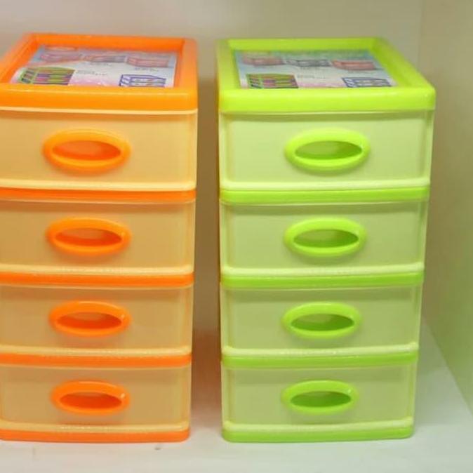 FYP CONTAINER MINI SUSUN 4 LACI KECIL SHINPO 363-4 / BOX TEMPAT PENYIMPAN //