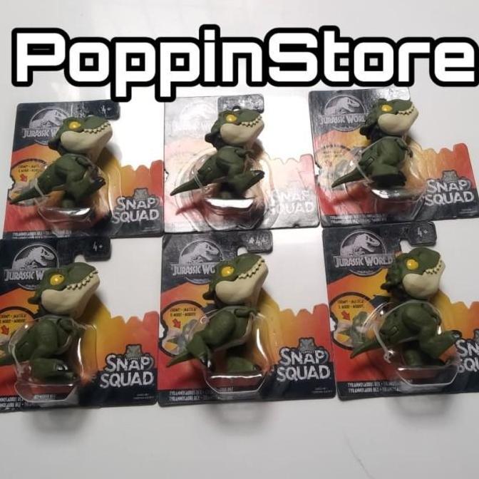 Jurassic World Snap Squad Tyrannosaurus T-Rex Hijau Dino Rare