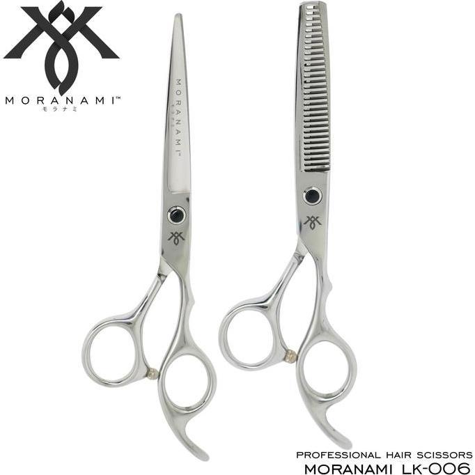 Gunting Rambut Set Gunting Potong Rambut Gunting Sasak Moranami Lk 006  Steel Sisir Pasti Ori