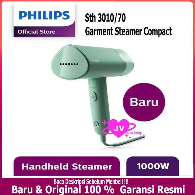 NEW PHILIPS STH3010/70 Handheld Steamer Philips Setrika Uap -Setrika Lipat
