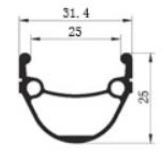 velg rim 26 inch lebar 2 5 cm doublewakk ZER