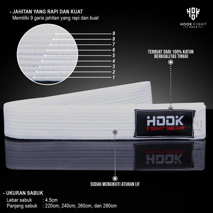 Sabuk Judo Hook Judo Belt Karate Silat Taekwondo, Belt Judo Hook Sabuk Silat Karate Taekwondo AGR