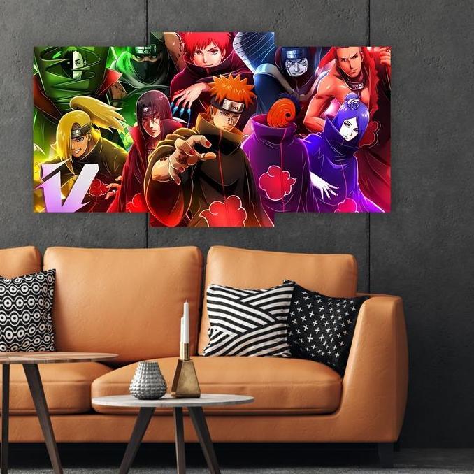Hiasan Dinding Pajangan Anime Naruto Akatsuki - Model Terbaru Poster