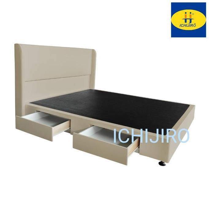 desyivarnabirian - divan sandaran laci anti air 160x200 dipan minimalis kasur springbed  rosie