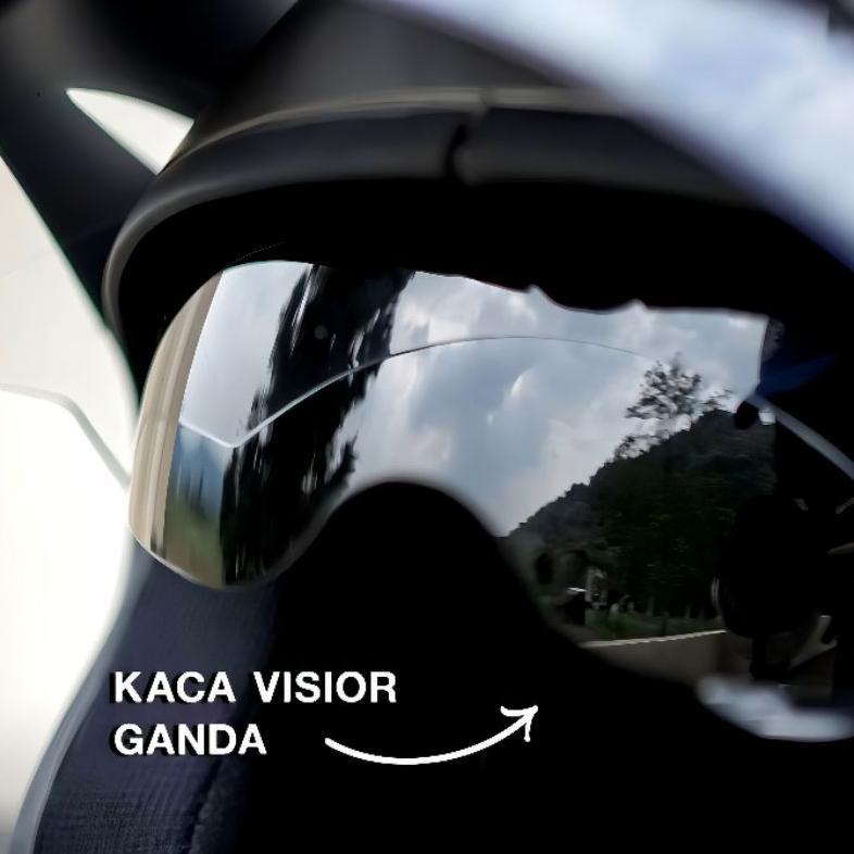 NEW HELM INK YKT DOUBLE VISOR ORIGINAL SNI  - HELM PREMIUM DEWASA PRIA WANITA , MOTOCYCLE