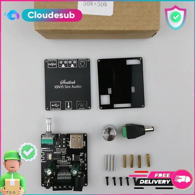 Mini Hifi Audio Amplifier Stereo Bluetooth Blutooth Blutut 5.0 / Aux / Usb Diskon