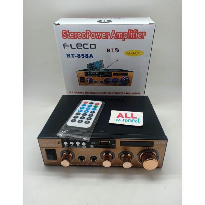 Power Amplifier Fleco Bluetooth Bt-858A - Power Amplifier 858A Best Seller