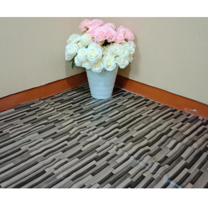 Karpet  Lantai Viral Motif Vinyl Kayu 1 roll 15 Meter Tebal Harga Mulai 5 meter Karpet Lebaran LM