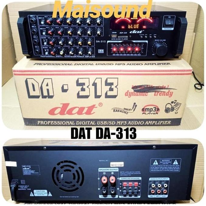 Ampli Bluetooth Dat Da 313 Power Amplifier Mixer Dat 313 Dat Da313 Baru