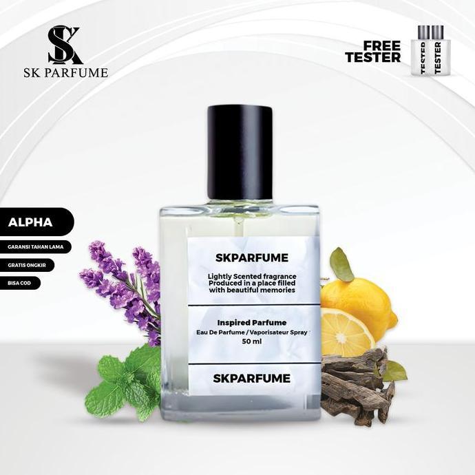 Yogavas_Store - [Sk Parfume] Alpha - Parfum Aroma Mewah Dan Kalem Lama By Sk Parfume