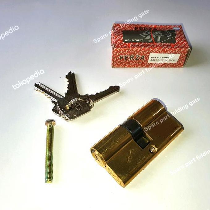 Silinder Kunci Kuningan 60mm Folding Gate Rolling Harmonika Polding