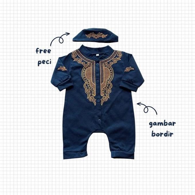 romper koko bayi 0 12 6 bulan jumper koko free peci anak laki laki baby koko black panther baju kodo