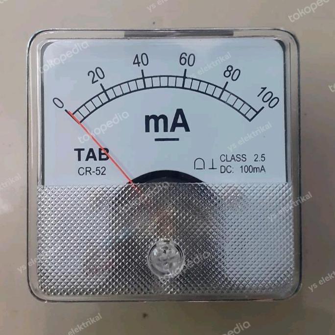 Ready Ampere Meter Analog DC CR-52 100 mA