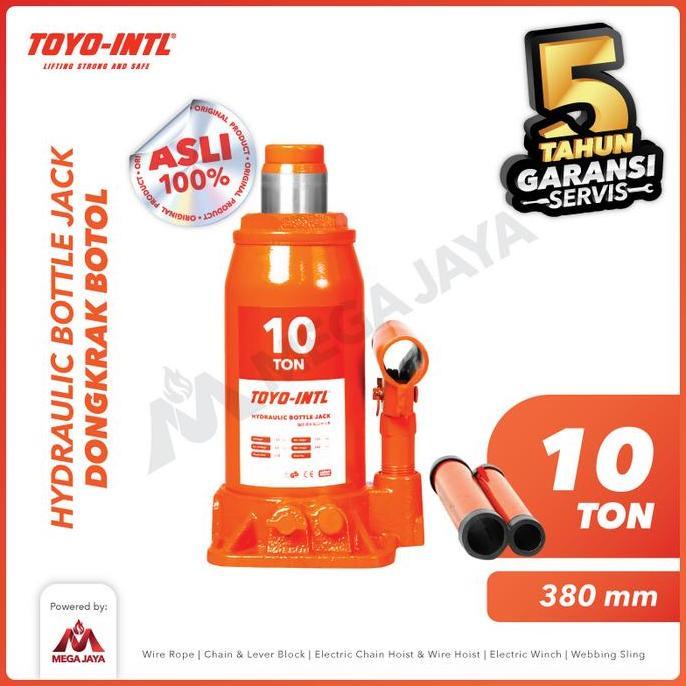 anggunseller55 - hydraulic bottle jack / dongkrak botol 1 ton toyo