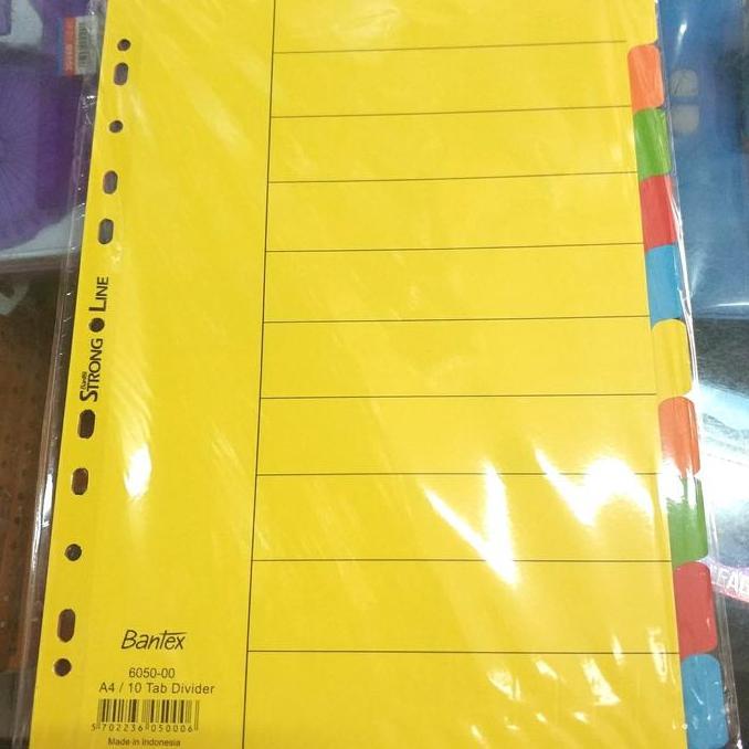 Divider File A4 Bantex / 10 Tab Divider