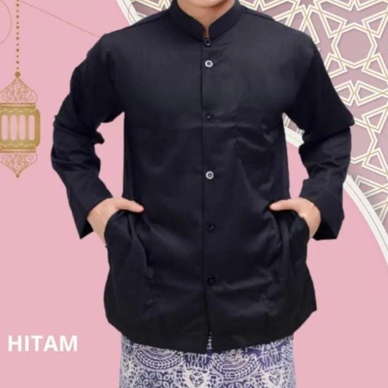 Termurah  Baju Koko Pria Haibah Saku Samping Koko Ammu