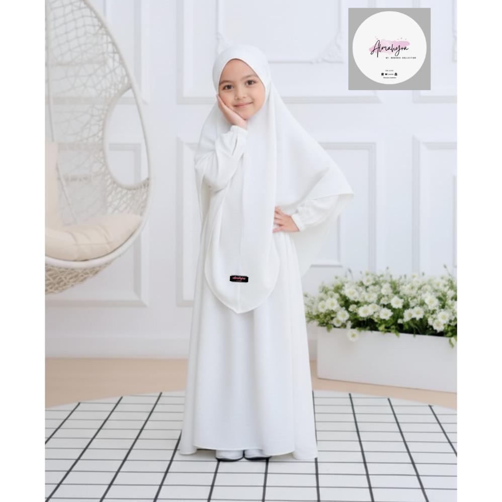 Premium Baju Syar'I Anak PerempuanSyar'I Anak Perempuan Bahan Cringkle