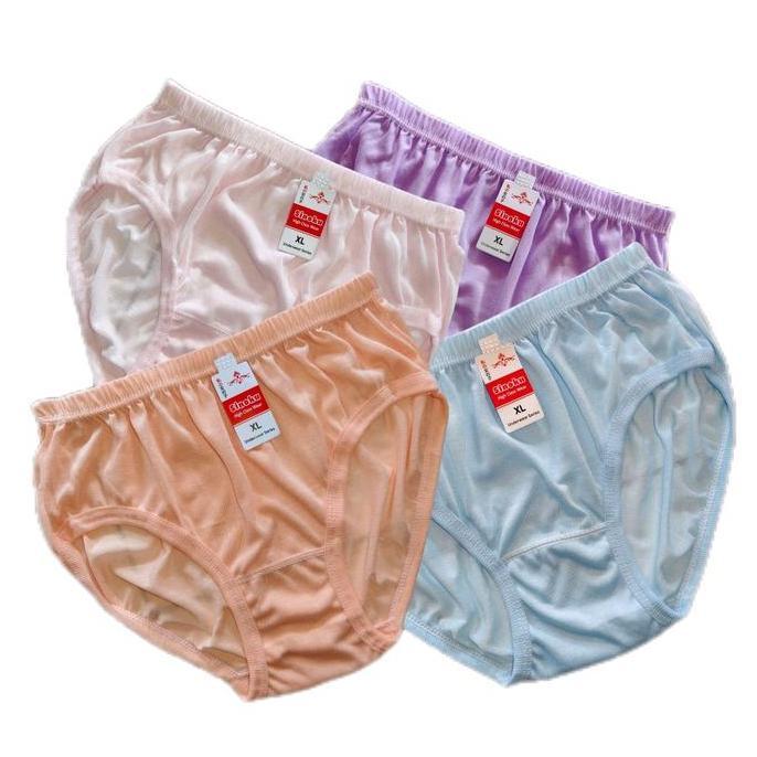 12 PCS CD JUMBO SINOKU MDA/CD JUMBO POLOS/CD BUMIL/ Celana dalam dewasa/cd wanita Katun