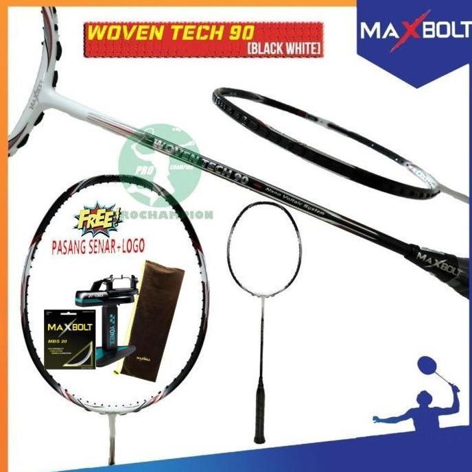 MAXBOLT WOVEN TECH 90 RAKET BADMINTON