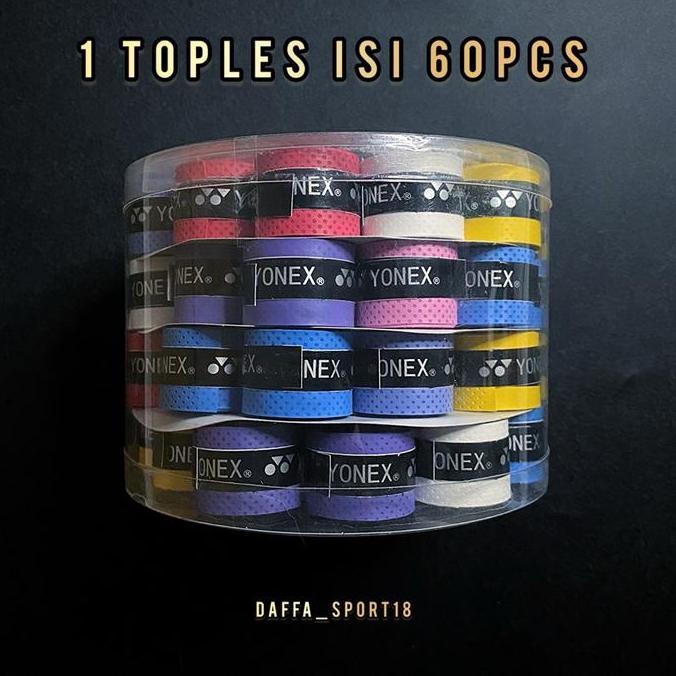 Grip Karet Raket Badminton Berkualitas 1 Toples Isi 60pcs