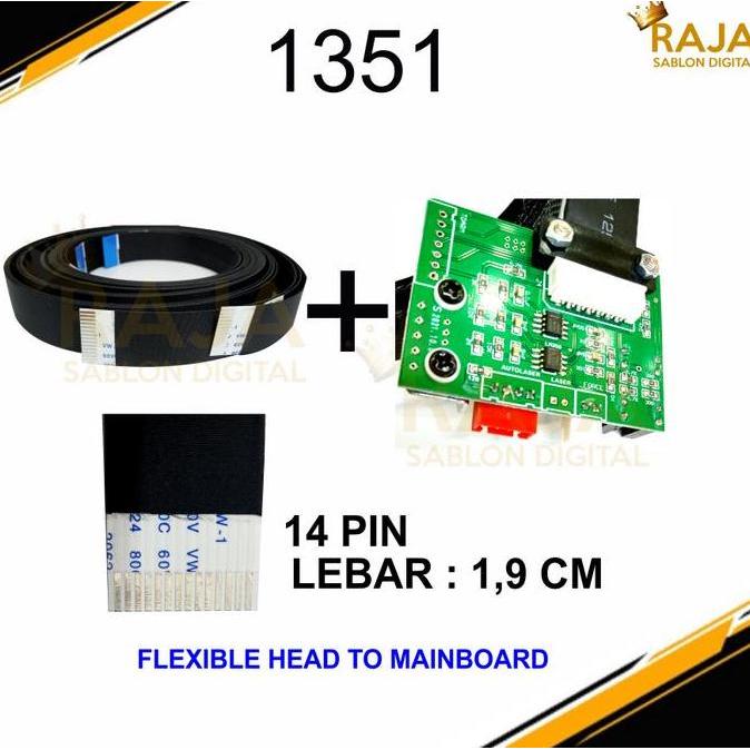 Ready  Kabel Flexible 14 pin Mesin Cutting Sticker Jinka Lebar 1,9 cm | Kabel Flexible Jinka 721 dan