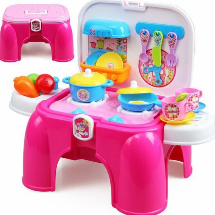 Ready MAINAN KURISI KITCHEN SET ANAK - MAINAN KITCHEN ADA SUARA & LED LAMPU murah