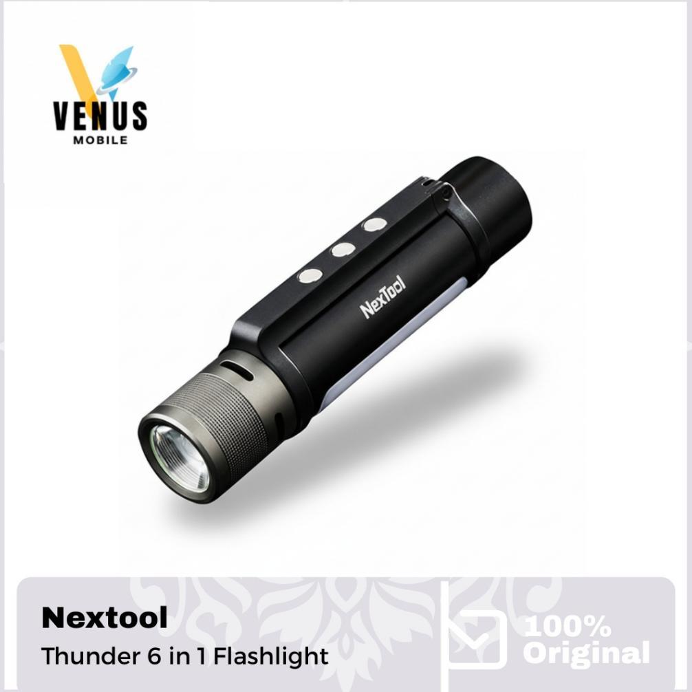 NexTool Thunder Flashlight Outdoor 6 in 1 - nextool senter 6in1 Lampu & Senter Camping