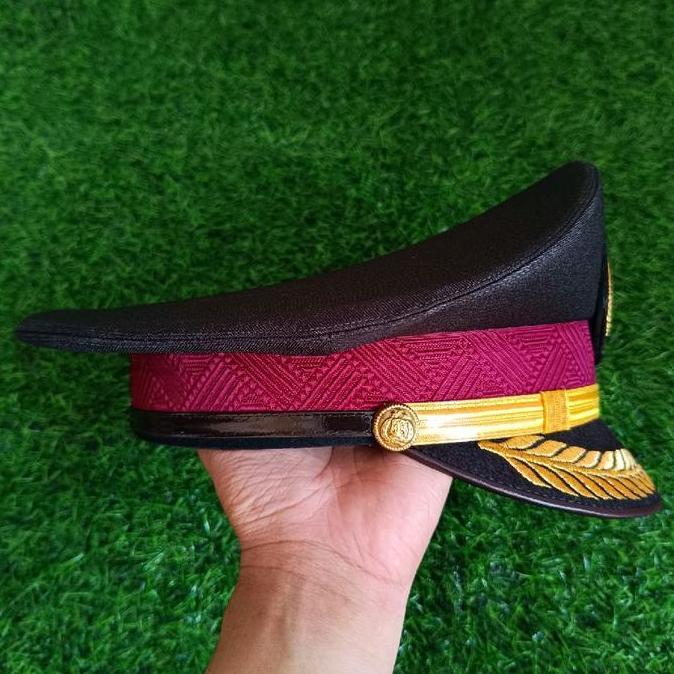 New  Topi PET PDU COKLAT PAMEN POLRI / PET PDU PAMEN POLISI / PET COKLAT PAMEN POLRI
