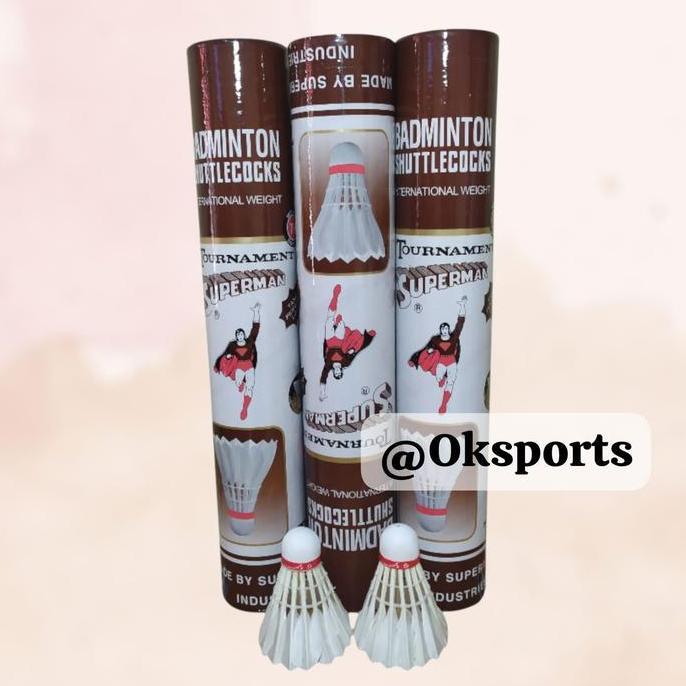 Cock Badminton / Cock Raket Badminton Superman Coklat