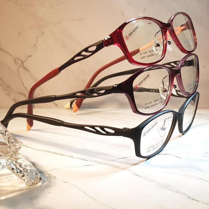 New  Kacamata Wanita Original EyesCloud EC1045 Super Ultem