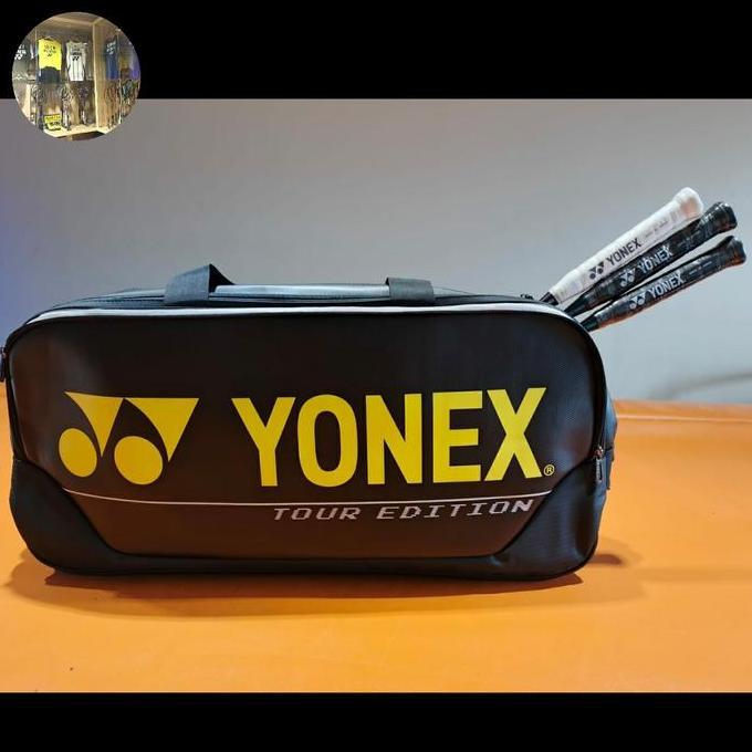 YONEX BAG/TAS YONEX 92031WEX.(Black Yellow color).For Badminton,Tennis,Squash